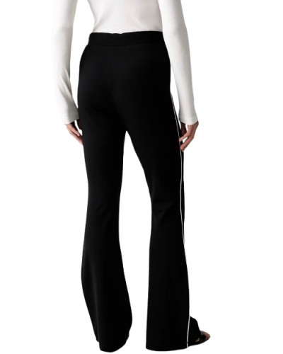 Pantalone donna Liu Jo in felpa nero/bianco E27LJ02 TF6172 JS182 Y9737