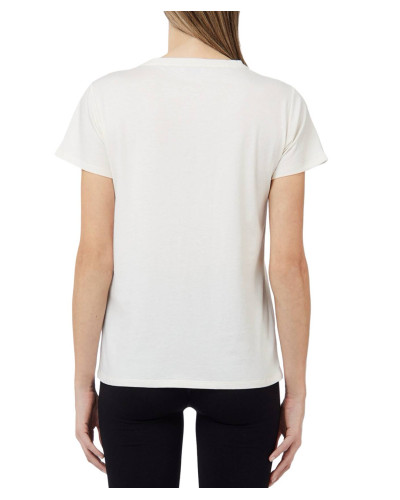 T-shirt donna Liu Jo bianco lana E27LJ23 TF6251 JS923 L9314
