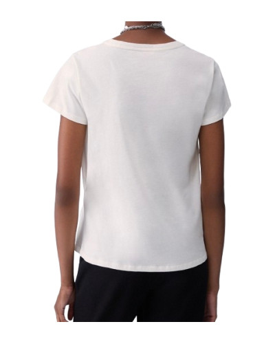 T-shirt donna Liu Jo bianco lana E27LJ25 TF6283 JS923 Q9808