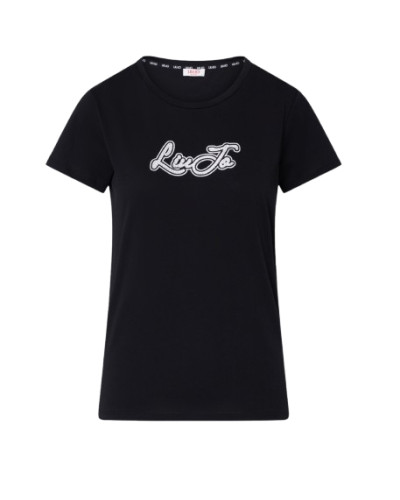T-shirt donna Liu Jo nero E27LJ27 TF6283 JS923 W9415