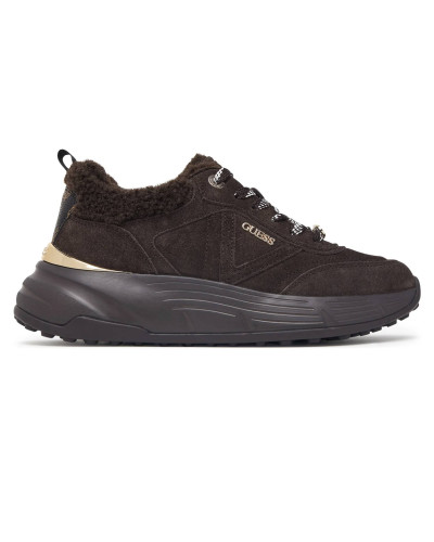 Scarpe donna sneaker Guess Facter2 brown D27GU35 FLFFA2LEA12