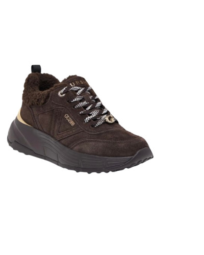 Scarpe donna sneaker Guess Facter2 brown D27GU35 FLFFA2LEA12