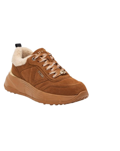 Scarpe donna sneaker Guess Facter2 tan D27GU36 FLFFA2LEA12