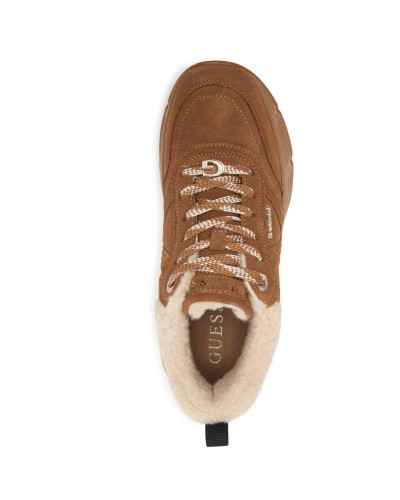 Scarpe donna sneaker Guess Facter2 tan D27GU36 FLFFA2LEA12
