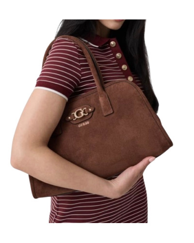 Borsa donna Guess Samantha girlfriend satchel brown B27GU171 SG231306