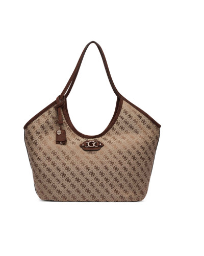 Borsa Guess Samantha tote latte logo brown B27GU172 JG231323