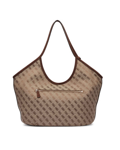 Borsa Guess Samantha tote latte logo brown B27GU172 JG231323