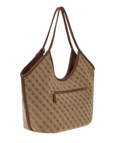 Borsa Guess Samantha tote latte logo brown B27GU172 JG231323