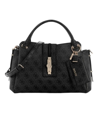 Borsa donna Guess a mano/ tracolla Yvonne coal logo B27GU176 SG237806
