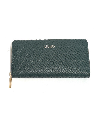 Portafoglio Liu-Jo Caliwen XL zip around verde foresta A27LJ14 AF6170 E1141
