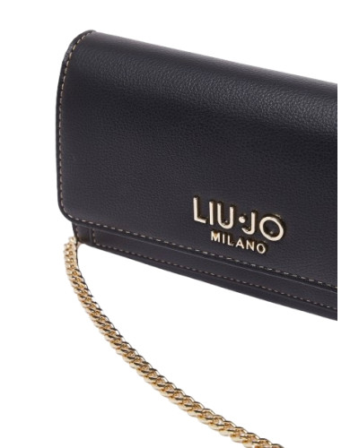 Portafoglio Liu-Jo Caliwen XL Bifold w/chain nero A27LJ16 AF6191 E1120