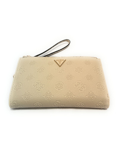 Portafoglio Guess Blake SLG double zip organizer bone logo A27GU63 PD2222157
