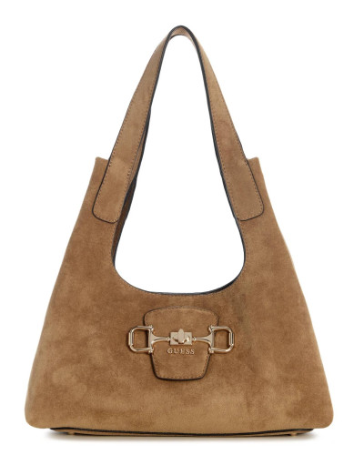 Borsa donna Guess a spalla Sunset hobo tan B27GU185 SG231401