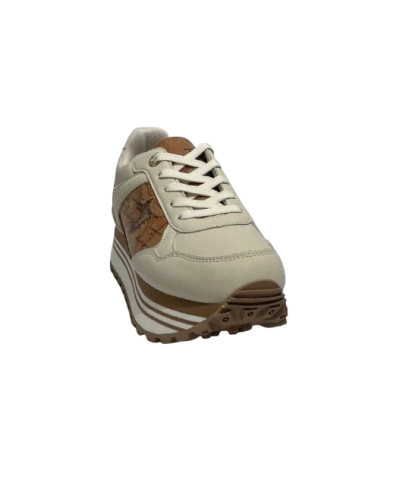 Sneaker donna Alviero Martini 1A Classe ecopelle white/geo beige D27PC06 N 2561 0289
