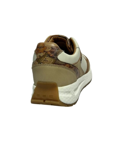 Sneaker donna Alviero Martini 1A Classe ecopelle taupe/white/geo beige D27PC04 N 2555 1269