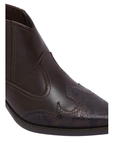 Stivaletto texano Liu-Jo ankle boot Austin 04 moka D27LJ18 SF6065 PX662 S3365