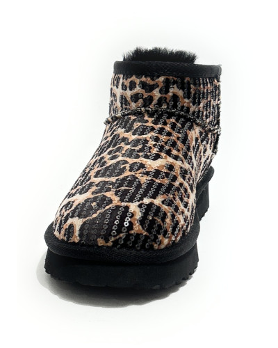 Stivaletto Liu-Jo Jil 01 ankle boot velvet sequins leopard D27LJ20 SF6141 TX547 S19C1