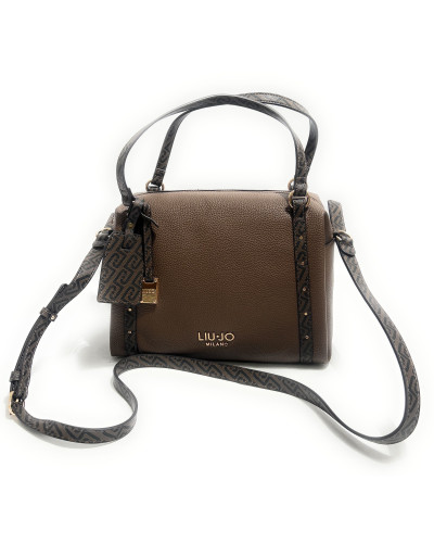 Borsa donna Liu-jo S Satchel Ilyana dark mocha B27LJ70 AF6003 ES039 X0781