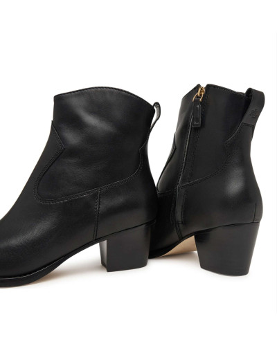 Stivaletto Lauren Ralph Lauren Harpher in pelle black D27RL12 802P15896001