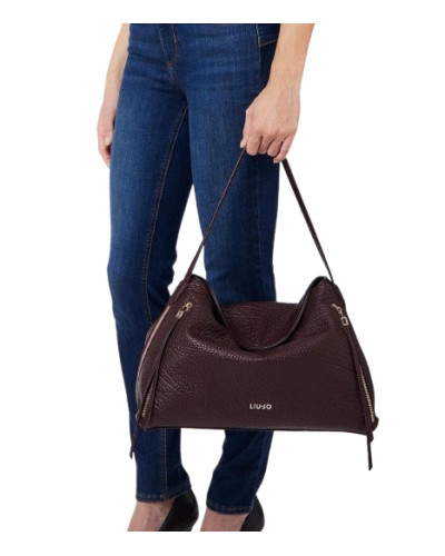 Borsa donna Liu-jo Tilde hobo L red aubergin B27LJ80 AF6046 E1146 91718