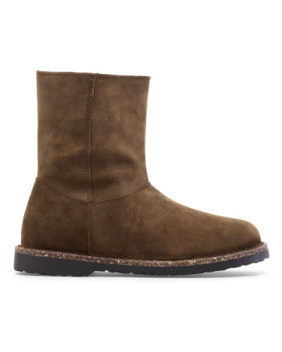 Scarpe donna Birkenstock stivaletto Uppsala zip shearling dark tea D27BI05 1030218
