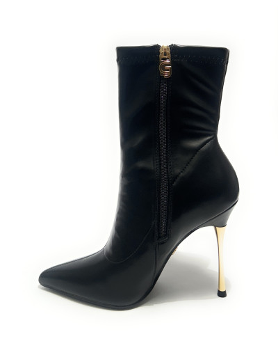 Scarpe donna Gold&gold stivaletto tc 95 ecopelle nero D27GG24 GP847