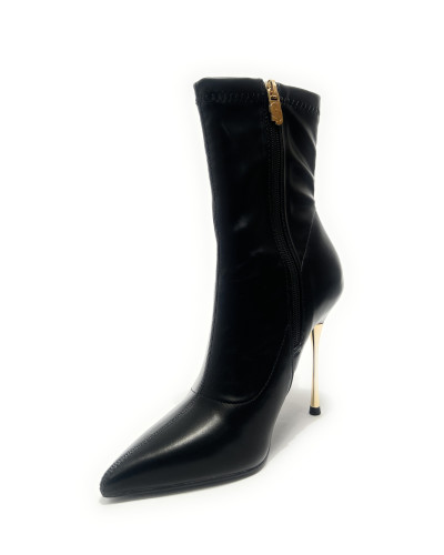 Scarpe donna Gold&gold stivaletto tc 95 ecopelle nero D27GG24 GP847
