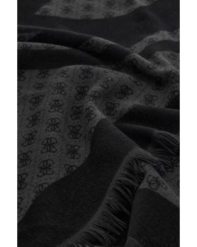 Sciarpa donna Guess Noelle jacquard Kefiah coal multilogo C27GU28 AW5657POL03