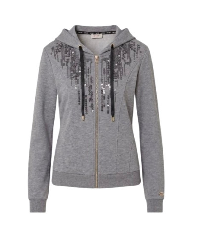 Felpa aperta donna Liu Jo con zip acciaio E27LJ35 TF6134 FS576 02062