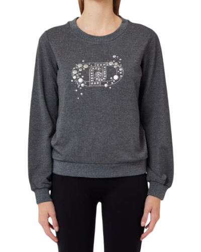 Felpa chiusa donna Liu Jo acciaio E27LJ33 TF6138 FS576 L9341