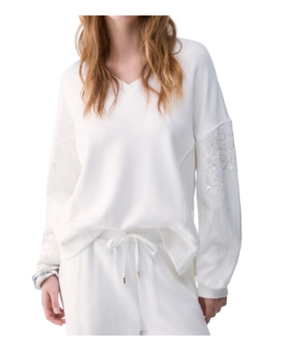 Felpa chiusa donna Liu Jo acciaio E27LJ39 TF6140 FS576 10701