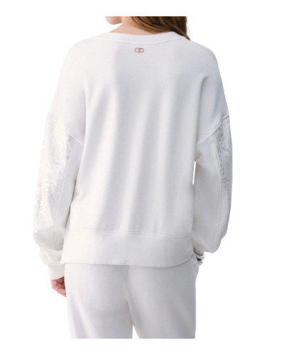 Felpa chiusa donna Liu Jo acciaio E27LJ39 TF6140 FS576 10701