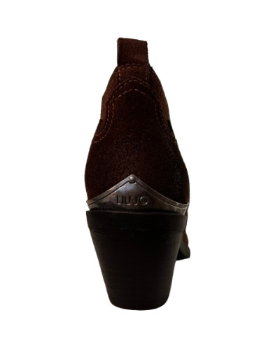 Stivaletto texano Liu-Jo ankle boot Austin 04 suede chocolate D27LJ27 4B7001 PX002 S1815