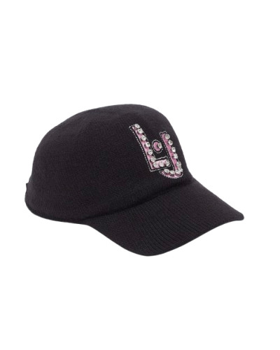 Cappello donna Liu Jo baseball con ricamo gioielli nero C27LJ05 TF6236 MA28S S9149