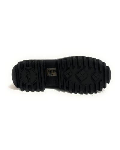 Scarpe donna Buffalo stivaletto Aspen Lace up mid vegan fur leo/black D27BF08 BNPD00018584