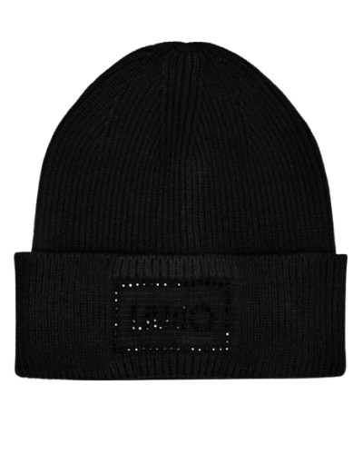 Berretto Liu jo beanie con logo nero C27LJ20 2F6022 MA38S 22222