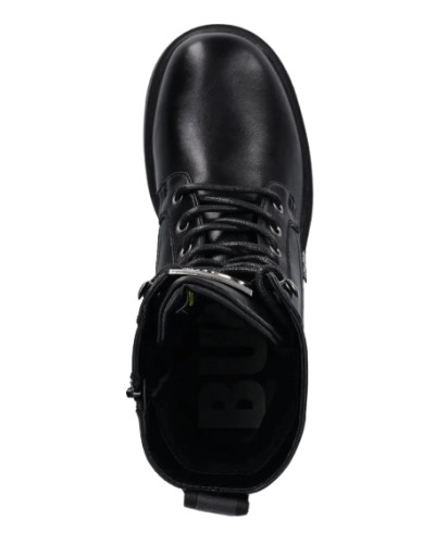Scarpe donna Buffalo stivaletto Mila lace up mid vegan nappa black D27BF16 BN1622615