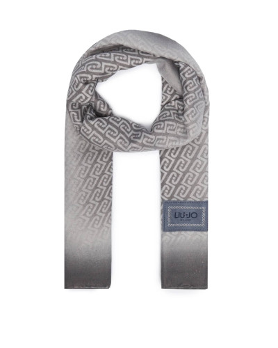 Sciarpa donna Liu Jo stola allover logo grigio C27LJ23 2F6064 T2745 63850