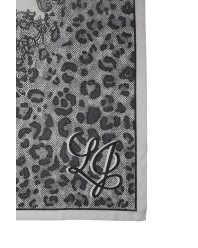 Sciarpa donna Liu Jo foulard leopard lace nero C27LJ26 2F6073 T2745 22222