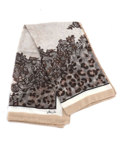 Sciarpa donna Liu Jo foulard leopard lace cammello C27LJ27 2F6073 T2745 00070