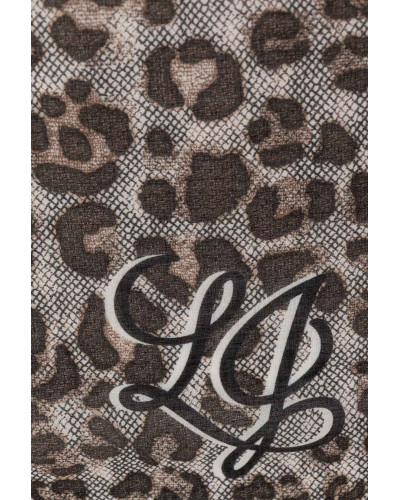Sciarpa donna Liu Jo foulard leopard lace cammello C27LJ27 2F6073 T2745 00070