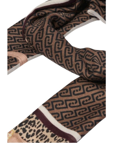 Sciarpa donna Liu Jo foulard stola animalier red aubergine C27LJ31 2F6063 T2745 91718