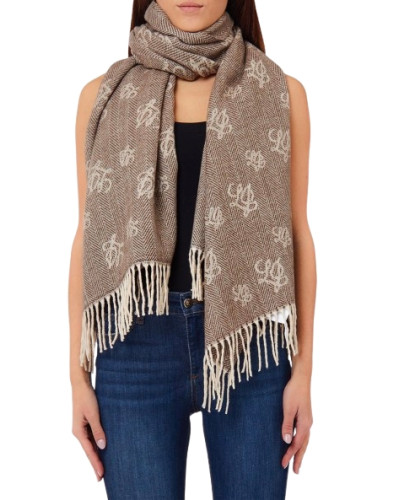Sciarpa Liu Jo stola jacquard con logo testa di moro C27LJ37 2F6034 T0300 00533