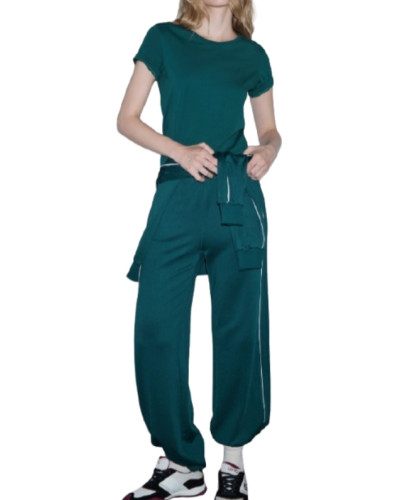 T-shirt donna Liu Jo green E27LJ05 TF6240 JS923 L9298