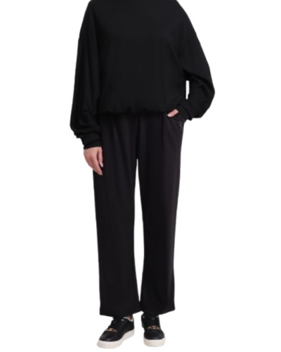 Pantalone donna Liu Jo in jersey lungo nero E27LJ22 TF6220 J3970 22222