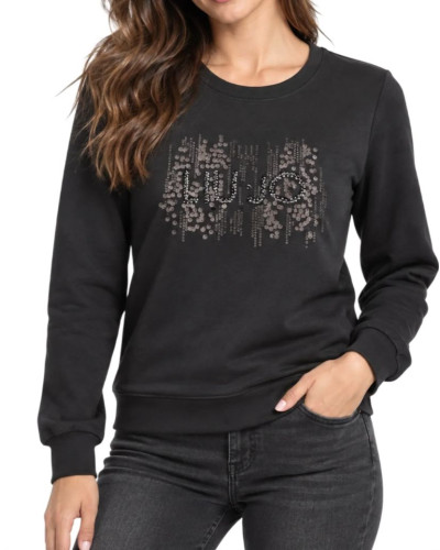 Felpa chiusa donna Liu Jo nero E27LJ34 TF6138 FS576 L9342