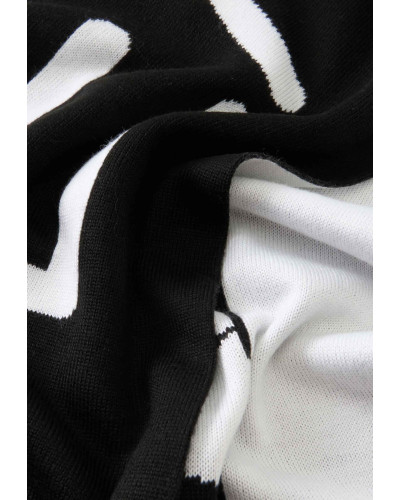 Sciarpa EA7 Emporio Armani black/white C27EA13 7X000909 AF11994 MC001