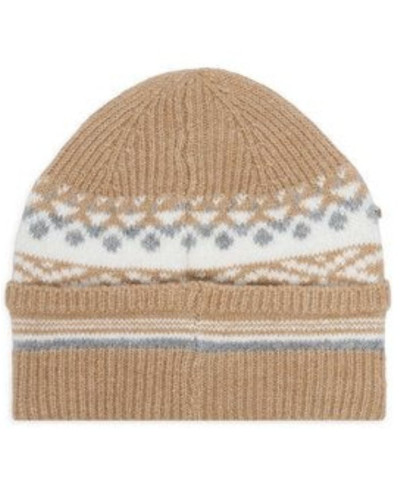 Berretto Liu jo beanie jacquard crystal cammello C27LJ44 2F6005 MA31S 00070