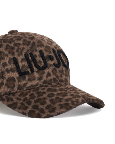 Cappello donna Liu Jo baseball brown animalier C27LJ45 2F6048 T6089 S19E1