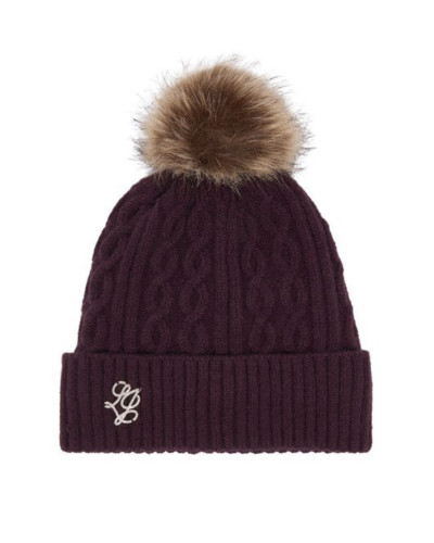 Berretto Liu jo beanie a maglia red aubergine C27LJ47 2F6008 MA33S 91718
